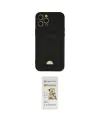ieg™ iPhone 12 Pro Max Kılıf Vadi Çizgi Prime - Siyah Mat Seramik Nano Ekran Koruyucu