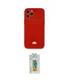 ieg™ iPhone 12 Pro Max Kılıf Vadi Çizgi Prime - Siyah Polymer Nano Ekran Koruyucu