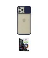 ieg™ iPhone 12 Pro Max Kılıf Vadi Çizgi - Şeffaf Temperli Cam Ekran Koruyucu