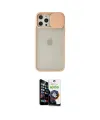 ieg™ iPhone 12 Pro Max Kılıf Vadi Çizgi - Şeffaf Temperli Cam Ekran Koruyucu