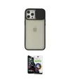 ieg™ iPhone 12 Pro Max Kılıf Vadi Çizgi - Şeffaf Temperli Cam Ekran Koruyucu