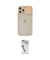 ieg™ iPhone 12 Pro Max Kılıf Vadi Çizgi - Şeffaf Uv Polymer Nano Ekran Koruyucu