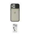 ieg™ iPhone 12 Pro Max Kılıf Vadi Çizgi - Şeffaf Uv Polymer Nano Ekran Koruyucu