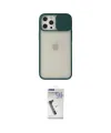 ieg™ iPhone 12 Pro Max Kılıf Vadi Çizgi - Şeffaf Uv Polymer Nano Ekran Koruyucu