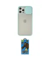 ieg™ iPhone 12 Pro Max Kılıf Vadi Çizgi - Siyah 18D Cam Ekran Koruyucu