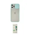 ieg™ iPhone 12 Pro Max Kılıf Vadi Çizgi - Siyah 20D Premium Cam Ekran Koruyucu