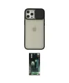 ieg™ iPhone 12 Pro Max Kılıf Vadi Çizgi - Siyah 360 Mat Full Body Arka Koruyucu