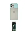 ieg™ iPhone 12 Pro Max Kılıf Vadi Çizgi - Siyah 360 Mat Full Body Arka Koruyucu