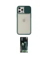ieg™ iPhone 12 Pro Max Kılıf Vadi Çizgi - Siyah 360 Mat Full Body Arka Koruyucu