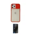 ieg™ iPhone 12 Pro Max Kılıf Vadi Çizgi - Siyah 3D Antistatik Hayalet Cam Ekran Koruyucu