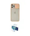 ieg™ iPhone 12 Pro Max Kılıf Vadi Çizgi - Siyah 3D Antistatik Seramik Nano Ekran Koruyucu