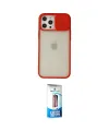 ieg™ iPhone 12 Pro Max Kılıf Vadi Çizgi - Siyah 5D Eko Cam Ekran Koruyucu