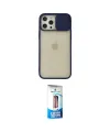 ieg™ iPhone 12 Pro Max Kılıf Vadi Çizgi - Siyah 5D Eko Cam Ekran Koruyucu