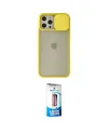ieg™ iPhone 12 Pro Max Kılıf Vadi Çizgi - Siyah 5D Eko Cam Ekran Koruyucu
