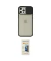 ieg™ iPhone 12 Pro Max Kılıf Vadi Çizgi - Siyah 6D Mat Seramik Hayalet Nano Ekran Koruyucu