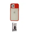 ieg™ iPhone 12 Pro Max Kılıf Vadi Çizgi - Siyah Bilvis Hayalet Cam Ekran Koruyucu