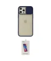 ieg™ iPhone 12 Pro Max Kılıf Vadi Çizgi - Siyah Joko 5D Cam