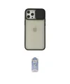 ieg™ iPhone 12 Pro Max Kılıf Vadi Çizgi - Siyah Joko Magic 5D Cam