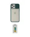 ieg™ iPhone 12 Pro Max Kılıf Vadi Çizgi - Siyah Polymer Nano Ekran Koruyucu