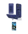 ieg™ iPhone 12 Pro Max Kılıf Vadi Form Prime - Siyah 34D Izgaralı Cam