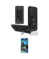 ieg™ iPhone 12 Pro Max Kılıf Vadi Form Prime - Siyah 34D Izgaralı Cam