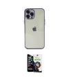 ieg™ iPhone 12 Pro Max Kılıf Vadi Minimal - Şeffaf Temperli Cam Ekran Koruyucu