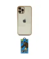 ieg™ iPhone 12 Pro Max Kılıf Vadi Minimal - Siyah 18D Cam Ekran Koruyucu