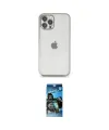 ieg™ iPhone 12 Pro Max Kılıf Vadi Minimal - Siyah 34D Izgaralı Cam