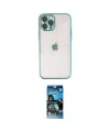 ieg™ iPhone 12 Pro Max Kılıf Vadi Minimal - Siyah 34D Izgaralı Cam