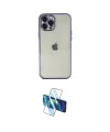ieg™ iPhone 12 Pro Max Kılıf Vadi Minimal - Siyah 3D Antistatik Seramik Nano Ekran Koruyucu