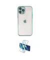 ieg™ iPhone 12 Pro Max Kılıf Vadi Minimal - Siyah 3D Antistatik Seramik Nano Ekran Koruyucu