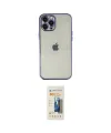ieg™ iPhone 12 Pro Max Kılıf Vadi Minimal - Siyah 6D Mat Seramik Hayalet Nano Ekran Koruyucu