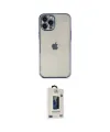ieg™ iPhone 12 Pro Max Kılıf Vadi Minimal - Siyah Bilvis Hayalet Cam Ekran Koruyucu