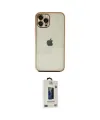 ieg™ iPhone 12 Pro Max Kılıf Vadi Minimal - Siyah Bilvis Hayalet Cam Ekran Koruyucu