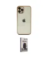 ieg™ iPhone 12 Pro Max Kılıf Vadi Minimal - Siyah Bilvis Hayalet Cam Ekran Koruyucu