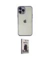 ieg™ iPhone 12 Pro Max Kılıf Vadi Minimal - Siyah Bilvis Hayalet Cam Ekran Koruyucu