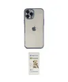 ieg™ iPhone 12 Pro Max Kılıf Vadi Minimal - Siyah Mat Seramik Nano Ekran Koruyucu