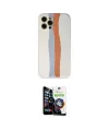 ieg™ iPhone 12 Pro Max Kılıf Yadigar Çizgi - Şeffaf Temperli Cam Ekran Koruyucu