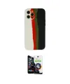 ieg™ iPhone 12 Pro Max Kılıf Yadigar Çizgi - Şeffaf Temperli Cam Ekran Koruyucu