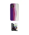 ieg™ iPhone 12 Pro Max Kılıf Yadigar Çizgi - Şeffaf Temperli Cam Ekran Koruyucu