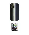 ieg™ iPhone 12 Pro Max Kılıf Yadigar Çizgi - Şeffaf Temperli Cam Ekran Koruyucu