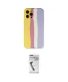 ieg™ iPhone 12 Pro Max Kılıf Yadigar Çizgi - Şeffaf Uv Polymer Nano Ekran Koruyucu