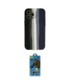 ieg™ iPhone 12 Pro Max Kılıf Yadigar Çizgi - Siyah 18D Cam Ekran Koruyucu