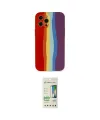ieg™ iPhone 12 Pro Max Kılıf Yadigar Çizgi - Siyah 20D Premium Cam Ekran Koruyucu