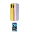 ieg™ iPhone 12 Pro Max Kılıf Yadigar Çizgi - Siyah 34D Izgaralı Cam