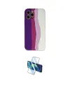 ieg™ iPhone 12 Pro Max Kılıf Yadigar Çizgi - Siyah 3D Antistatik Cam Ekran Koruyucu