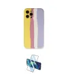 ieg™ iPhone 12 Pro Max Kılıf Yadigar Çizgi - Siyah 3D Antistatik Cam Ekran Koruyucu
