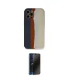 ieg™ iPhone 12 Pro Max Kılıf Yadigar Çizgi - Siyah 3D Antistatik Hayalet Cam Ekran Koruyucu