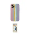 ieg™ iPhone 12 Pro Max Kılıf Yadigar Çizgi - Siyah 6D Mat Seramik Hayalet Nano Ekran Koruyucu