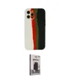 ieg™ iPhone 12 Pro Max Kılıf Yadigar Çizgi - Siyah Bilvis Hayalet Cam Ekran Koruyucu